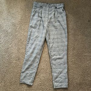 DownEast Plaid Pleated Pants